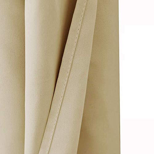 Ferocity Outdoor Curtain Waterproof 220 x 155cm UV Rays Prevent Curtain Waterproof & Windproof Drapery for Patio, Front Porch, Pergola, Beach Home