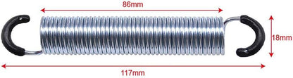 Fromann 4.5 Inch Dual Hook Recliner Sofa Chair Replacement Springs 2Pcs