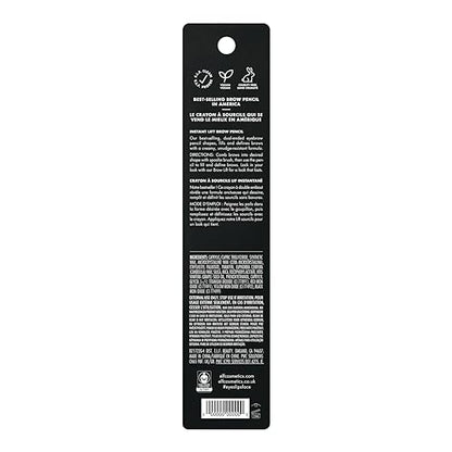 e.l.f. Instant Lift Brow Pencil, Dual-Sided, Precise, Fine Tip, Shapes, Defines, Fills Brows, Contours, Combs, Tames, Natural Brown, 0.18 g (Pack of 1)