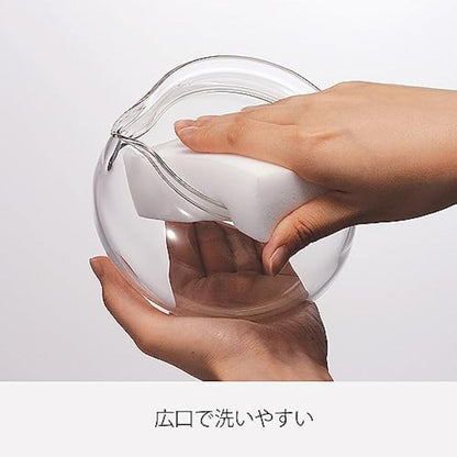 Hario CD Chacha Kyusu-Maru-Pot for Brewing Tea 700ml, Glass