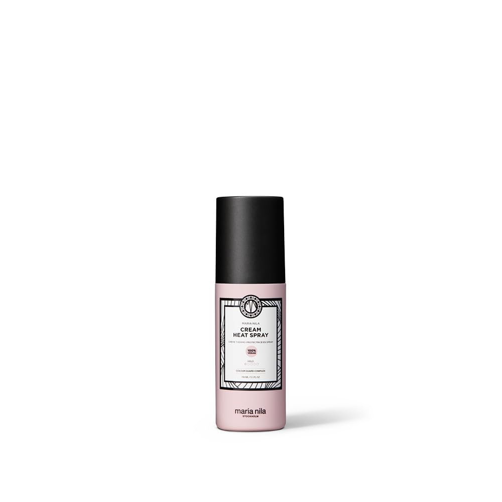 Maria Nila Cream Heat Spray, 150 ml, Protects Hair when Using Heating Tools, Pea Protein Prevents Split Ends, 100% Vegan & Sulfate/Paraben free