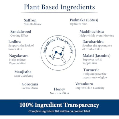 Blue Nectar Pure Kesar & Manjistha, Saffron & Indian Madder Face Oil - Original Indian Kumkumadi Oil for Face | Ancient Glow Serum for Brighter Skin & Instant Hydrating Serum (26 Herbs, 10ml)