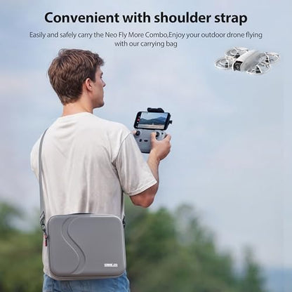 STARTRC Carrying Case for DJI Neo Portable PU Storage Protective Bag for DJI Neo Fly More Combo Accessories, Compatible with RC-N3 Remote Controller, Neo Intelligent Flight Battery, Charging Hub