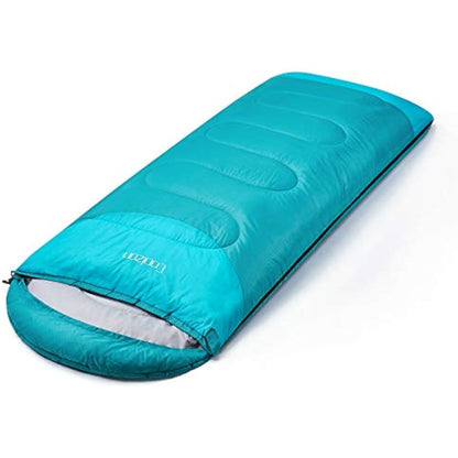 Coolzon Outdoor Sleeping Bag for Camping, for 3-4 Seasons, Adult Blanket, Small Packed Size, Ultralight Carry Bag, Soft, Thick and Warm, for Outdoor Camping, Travel, Hiking