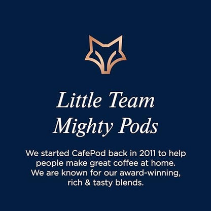 CafePod Espresso Decaf Coffee Pods - Compatible with Nespresso Coffee Machine, Intensity 12 with Rich Caramelised Chestnut Notes - Rainforest Alliance Sourced - Decaf Brunch Blend 108 Capsules