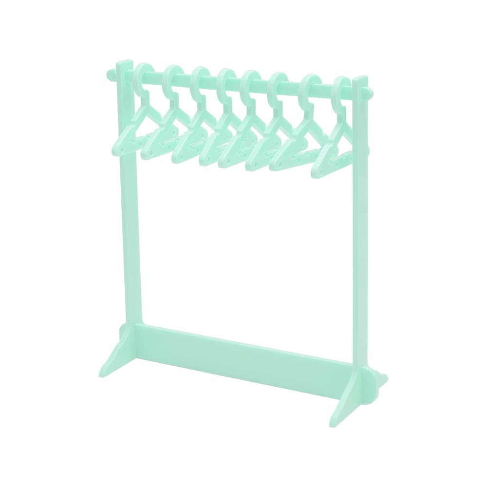 NatSumeBasics Green Earring Holder Stand Clear Acrylic Earrings Rack Mini Hangers Display Stand Jewelry Organizer Storage for Women Girls (Green)