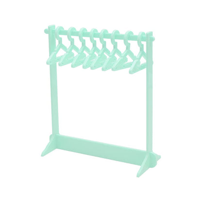 NatSumeBasics Green Earring Holder Stand Clear Acrylic Earrings Rack Mini Hangers Display Stand Jewelry Organizer Storage for Women Girls (Green)
