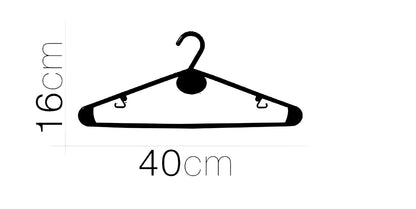 FORNOR 11808 Plastic Hangers X6 40 x 16 cm