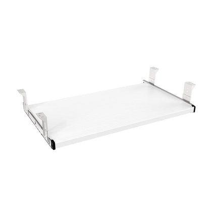FRMSAET Under Desk 20/24/30 inch Keyboard Drawer Platform(24 inch,White)