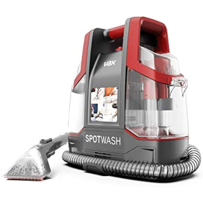 VAX SpotWash Spot Cleaner Ideal for Stains, Spills & Pet Messes, Suitible for Car, Sofa, Upholstery, Carpet, Stairs. Compact, Powerful & Handheld cleaning machine Includes 1L Vax Solution, CDCW-CSXS