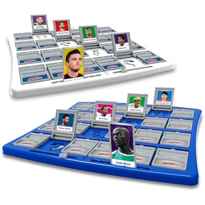 Winning Moves World Football Stars Guess Who? Board Game, Play with Messi, Ronaldo, Harry Kane, Neymar, Salah and Foden, easy to set up 2 player game for ages 6 plus , great gift for football fans