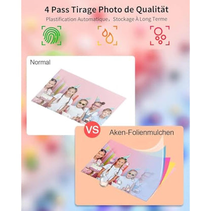 Selphy Photo Paper KP-108IN 3115B001(AA) Compatible with Canon Selphy CP1300 CP1200 CP1500 CP1000 CP910, 6 Photo Printer Cartridges, 216 Sheets Photo Paper