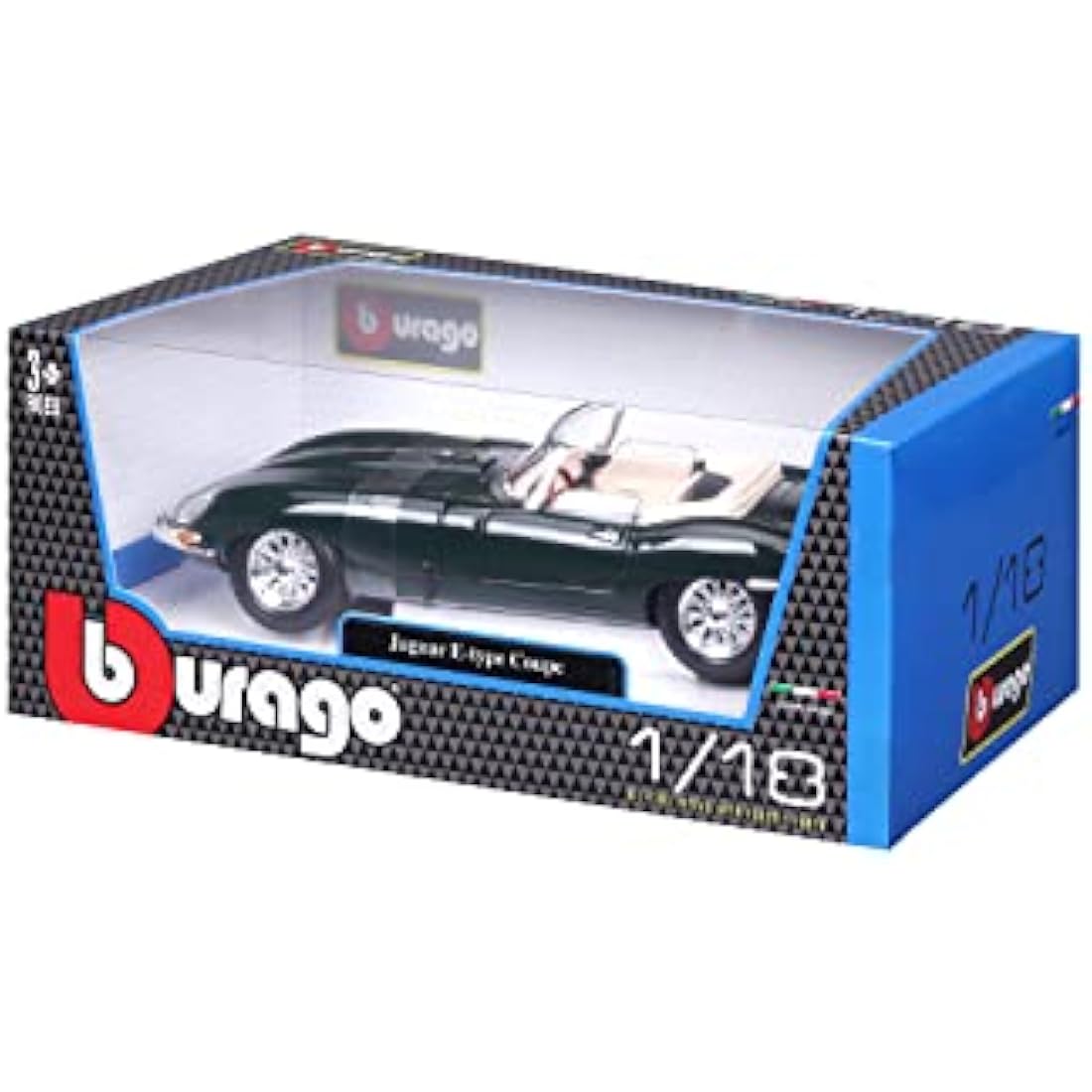 Bburago 1:18 Gold Jaguar "E" Cabriolet (1961)