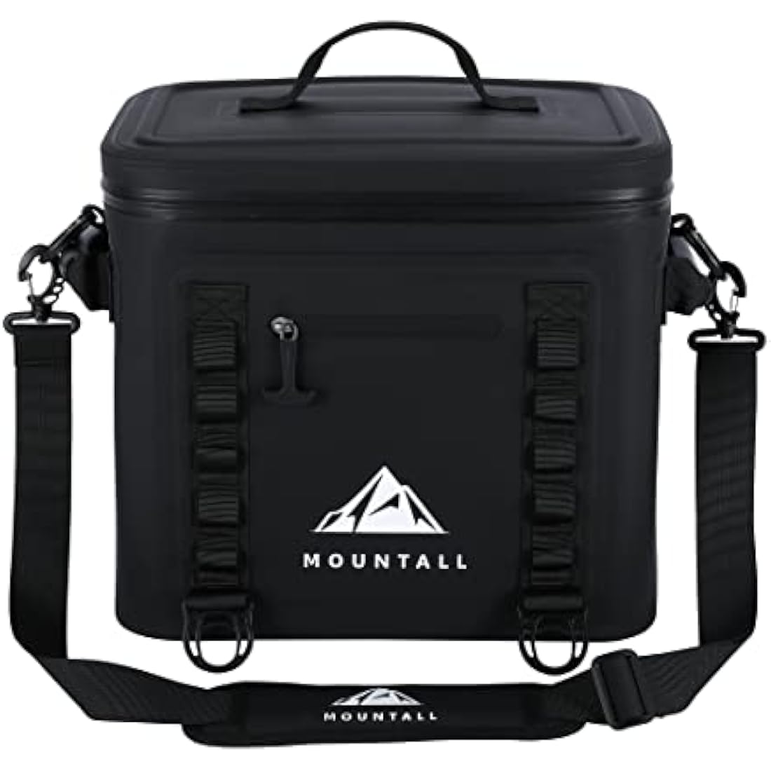 MOUNTALL Soft Cooler 24 Can Cooler Bag With 2 Ice Pack, Leak Proof Zipper, Portable Ice Cooler for Camping, Hiking, Travel, Lunch, Work, Cars, Picnics, Beaches & Trips