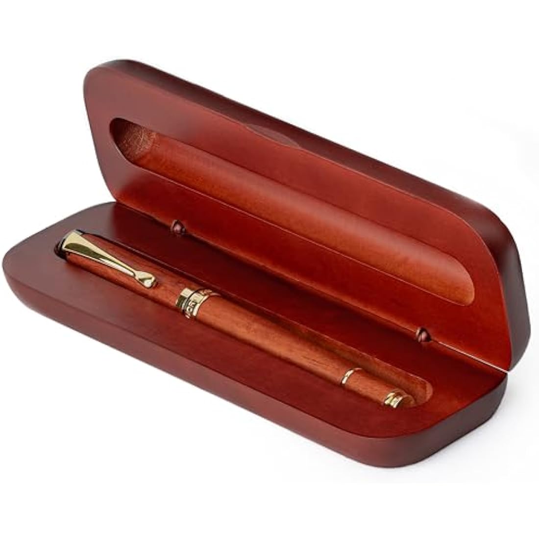 Wordsworth and Black Rollerball Pen-Stunning Luxury Pen Bamboo Rosewood Gold Finish, Refillable, Best Roller Ball Gift Set Pen for Men & Women, Ink Refill, Point Office Pens for Writing