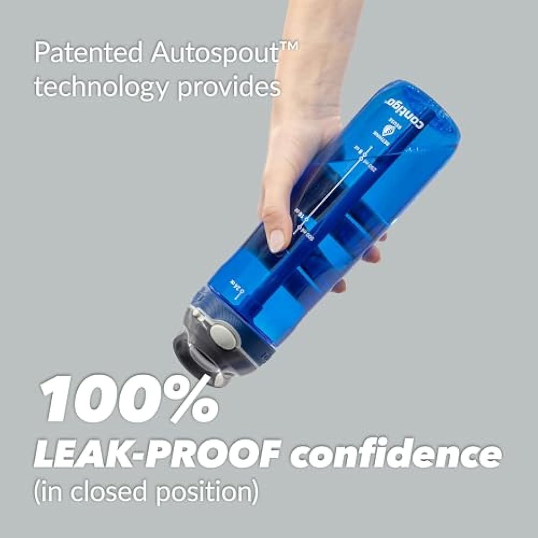 Contigo Ashland Autoseal Water Bottle with Flip-Straw | Large 720ml BPA Free Drinking Bottle | Sports Flask | Leakproof