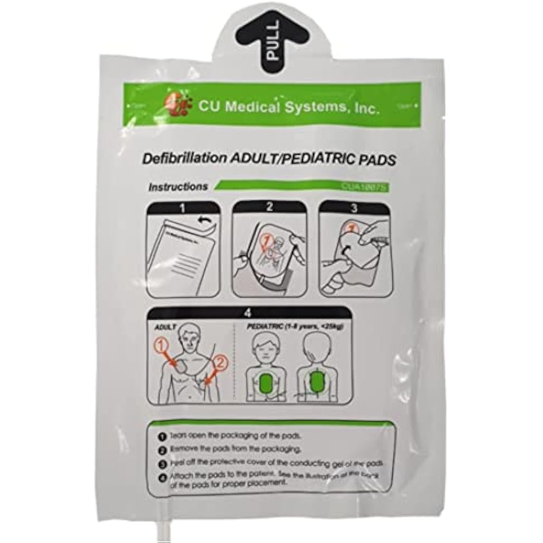 CU Medical Systems iPAD SP1 Adult Electrode Pads