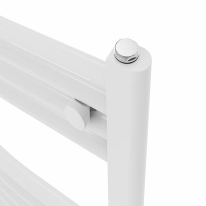 Warmehaus Curved Bathroom Heated Towel Rail Radiator White 1600x600mm