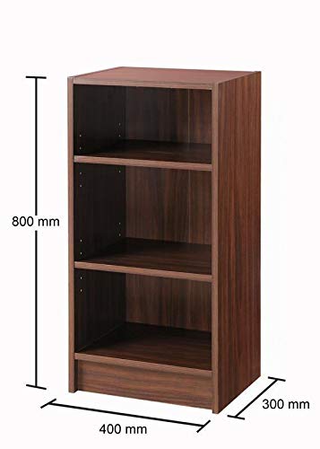 Timber Art Design UK 3 Tier Bookcase Storage Open Floor Mount Industrial Rack Display Shelving Organiser Cubes Unit For Living Room, Office