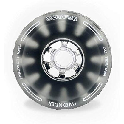 IWONDER Cloud Wheel 105mm Discovery Electric Skateboard Wheels Patented Damping Foam Core All Terrain Off Road 78A Translucent Urethane Longboard Wheels（Not Applicable to Hub Motor