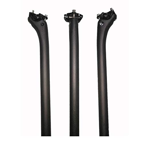 ROADNADO Bicycle SeatPost, Carbon Fiber Bike Seatpost Matte 27.2 * 400mm Adjustable Seatpost for MTB Road Bike BMX Seattube