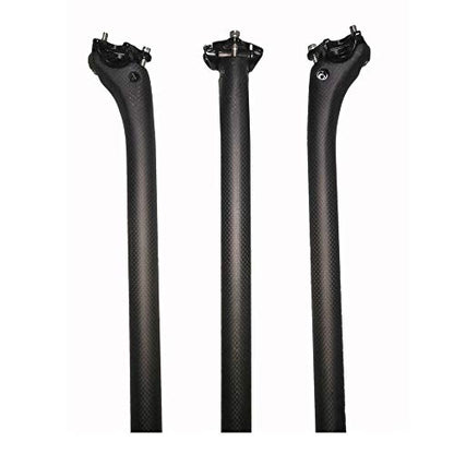 ROADNADO Carbon Fiber Bicycle SeatPost Ultralight Carbon Bike Post Matte Adjustable Offset Seatpost for MTB Road Bike BMX Seat Tube(31.6*350mm)