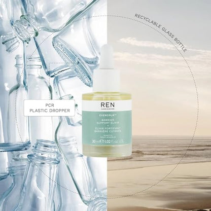 REN Evercalm Barrier Support Elixir – Strengthens Skin Barrier, Reduces Redness & Hydrates Sensitive Skin, 30ml