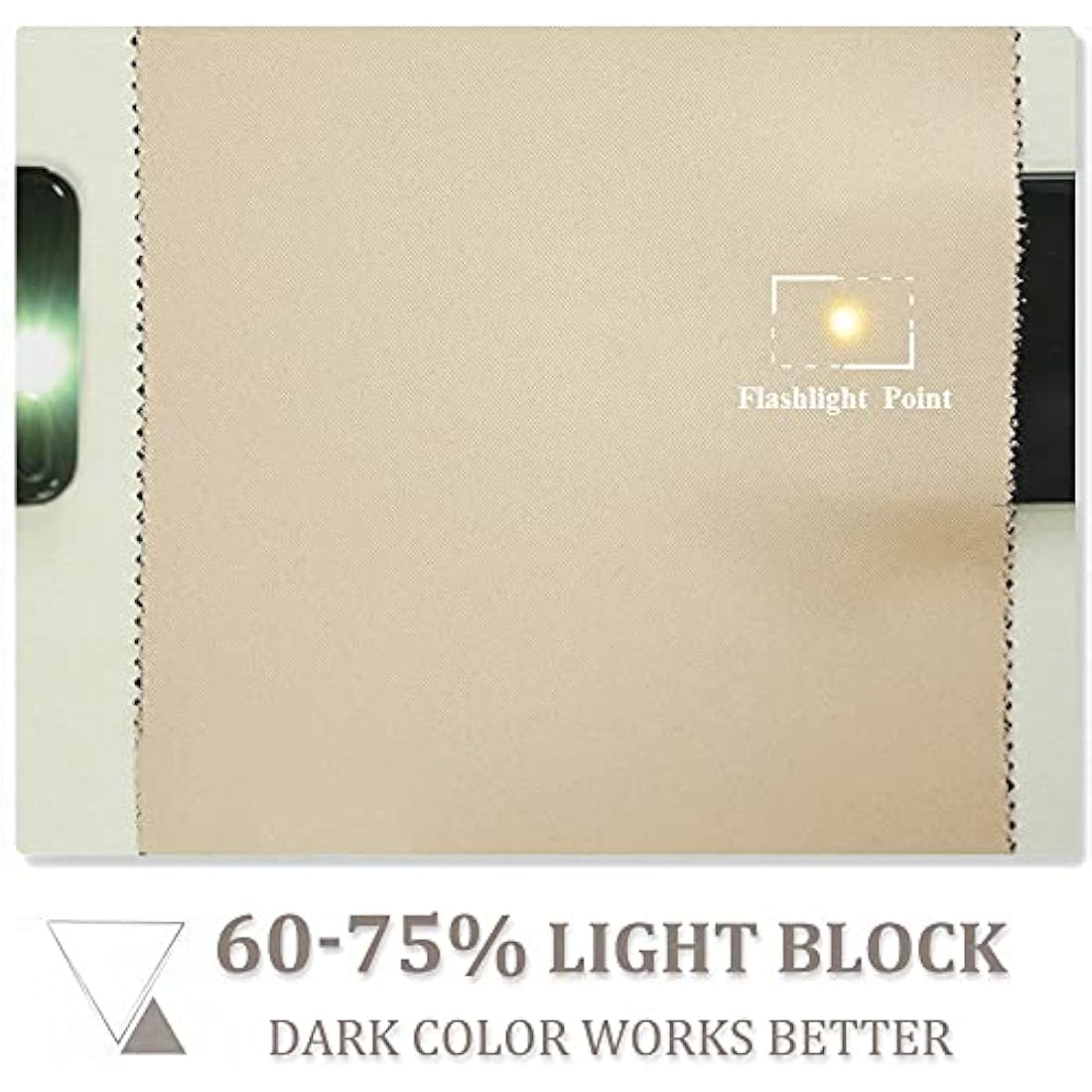 PONY DANCE Thermal Blackout Curtains for Living Room - Noise Reduction Soft Pencil Pleat Privacy Protected Window Panels for Boys Girls Bedroom, Biscotti Beige, W55 X L57, 2 Panels