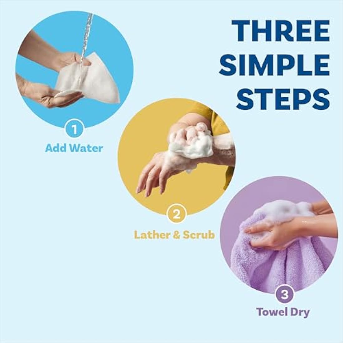 Scrubzz Disposable Bed Bath Wipes 25 Pack for Elderly Travel Camping Single Use Shampoo Shower Rinse Free