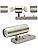HiBay Motion Sensor Outside Wall Lights Mains Powered PIR Up Down Wall Lamp Stainless Steel Waterproof Garden Security Light with 7W LED Bulbs Cool White