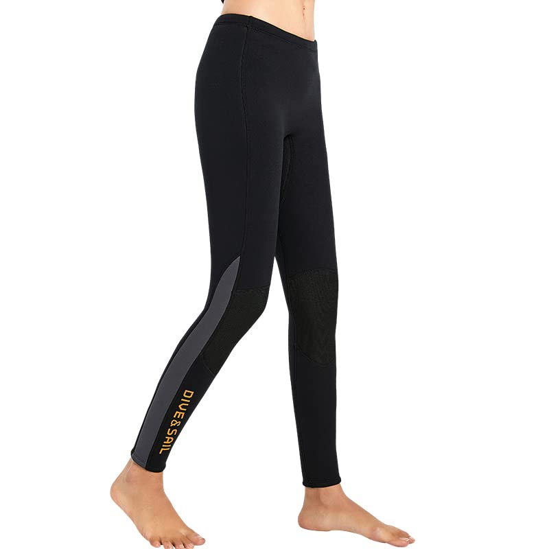 EUPTE 3mm Diving Wetsuit Pants Swimming Pants Leggings for Women Men (L, Women)