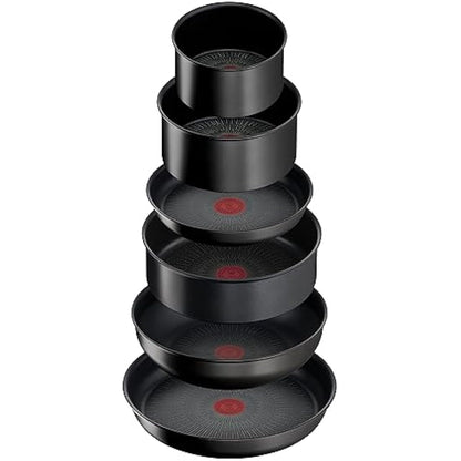 Tefal Ingenio Unlimited ON 13 Piece Non-Stick Induction Pan Set, 22&28 cm Frying Pans, 16&20 cm Saucepans, 24 cm Sautepan, 26 cm Wok Pan, 16&20&24 cm Glass Lids, 16&20 cm Lids, 2 Handles, L3959243