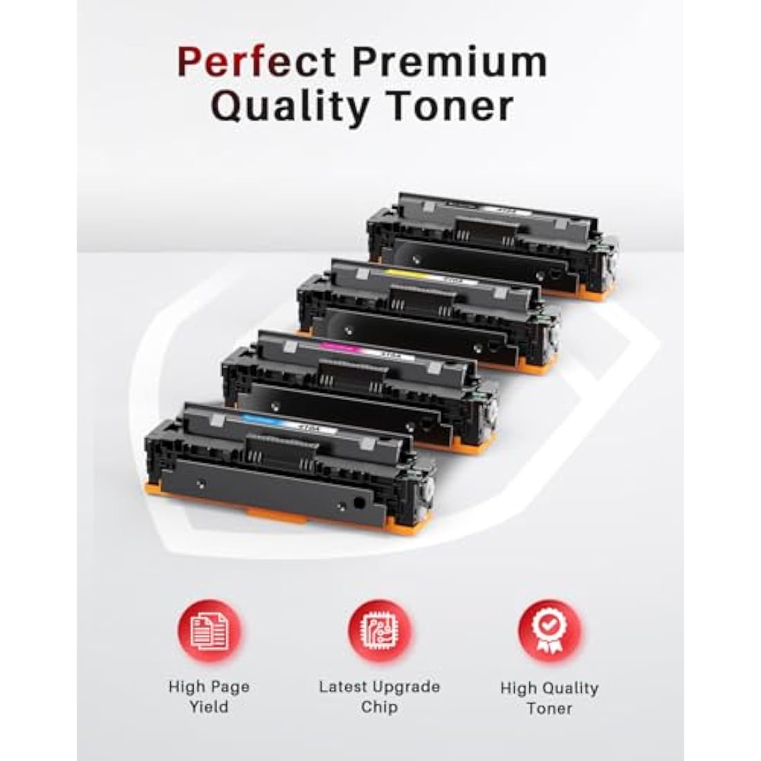 Halloya 410A Compatible Toner Cartridges Replacement for HP CF410A 410X CF410X for Color LaserJet Pro M477fdw M477fnw M477fdn M452nw M377dw M452dn M452dw M477dw M477nw (4 Pack)