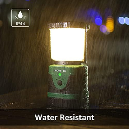 LE Camping Light Rechargeable, 1000 Lumen Camping Lantern, Dimmable 4 Modes Camping Tent Lights with 4400mAh Power Bank, Camping Accessories, Rechargeable Lantern for Outdoors, Power Cuts and More