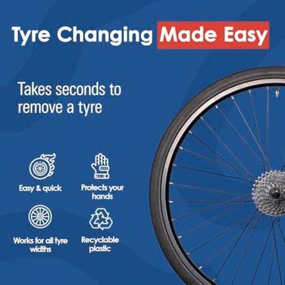 Tyre Glider - Original & Patented | The Next Gen Tyre Lever for Bicycles | Bike Tyre Levers, Bicycle Tyre Levers | Tyre Changing Made Easy | For All Tire Widths Including Mountain, Road & Gravel Bikes