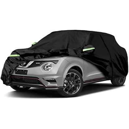 Opaltool Car Cover for Nissan Juke 2010-2022, 6 Layers Waterproof Sun Rain UV Dust All Weather Protection Short Wheel Outdoor Full Cover with Side Door Zipper