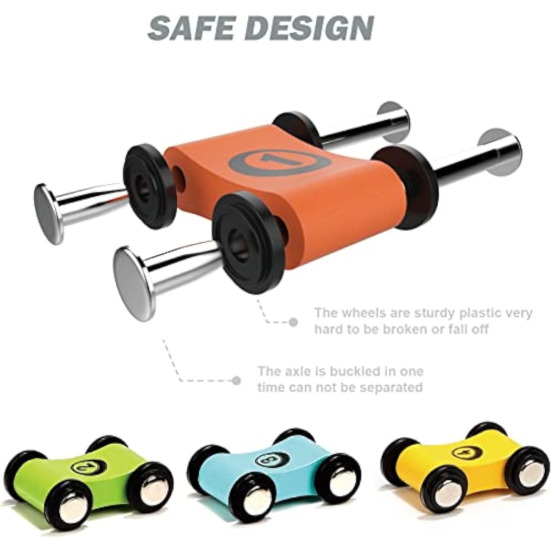 TOP BRIGHT Wooden Car Ramp Toys for 1 2 Year Old Boy Gifts, First Birthday Present for One Two Year Old Car Toy, Baby Toys 12 18 Months with 4 Mini Cars