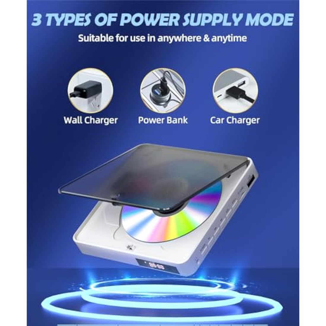 DVD Player Arafuna, DVD Player for TV, Multi Region DVD Player, DVD/CD Player HDMI 1080P with AV output, USB/TF Card input, remote control, AV cable, Support PAL/NTSC