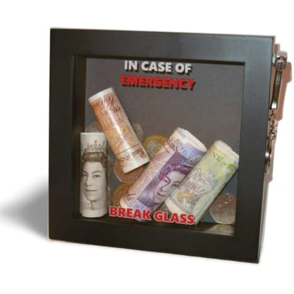 Birthday In Case of Present Emergency, Break Glass Gift Box. Fun Novelty 3d Frame. Food/Chocolate/Sweets/Drink/Money/Voucher/Jewellery. Daughter Granddaughter Sister Best Friend Mate Niece