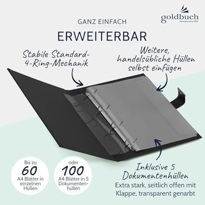 Goldbuch 53523 Bologna Document Folder Black