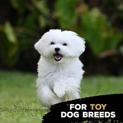 TastyBone TrioBone Nylon Dog Chew Toy for Toy Dogs (Beef) - Indestructible for Aggressive Chewers, Everlasting Flavour, Strong Healthy Teeth, Made in the UK
