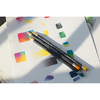 Derwent Procolour Colouring Pencils Set Of 72 In Wooden Gift Box, 4mm Round Core, Premium Core Strength, Smooth Texture, Ideal For Fine Art Drawing & Colouring, Professional Quality, 2302524