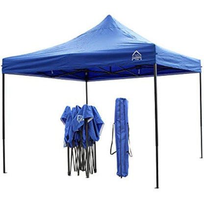 All Seasons Gazebos | 3x3m Heavy Duty Pop Up Gazebo with Removable Walls, Weight Bags, Rope, Pegs and Carry Bag (Royal Blue)