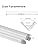 LED Aluminum Profile V-Shape 8x1m,Channel with Cover, Led Aluminum Channel and Diffuser for Led Strip Lights with Milky White Cover, End Caps and Metal Mounting Clips 8-Pack