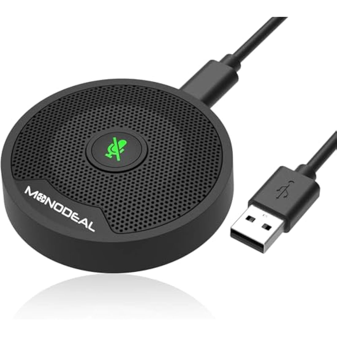 Monodeal USB microphone, Conference Microphone with Mute Button,pc microphone conference Upgraded USB for Laptop PC, Computer Zoom, Virtual School, Video Meeting, Skype