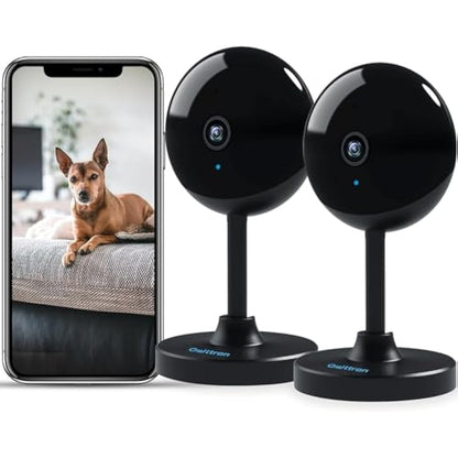 owltron 2K Indoor Camera, Home Security Camera for Baby & Elder, Motion Detection, Night Vision, 2-Way Talk WiFi Camera Wireless, Baby Monitor Works with APP & Alexa- 2 Pack