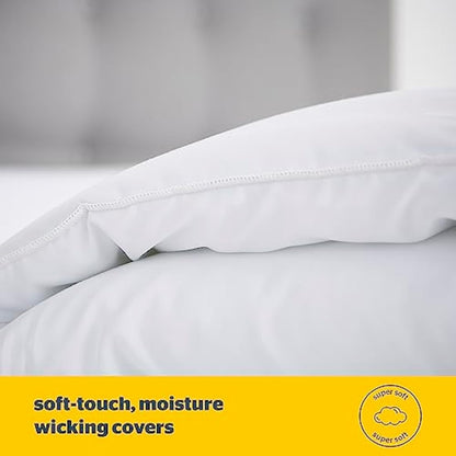 Silentnight Cooler Summer King Size Duvet 4.5 Tog – Lightweight Hypoallergenic and Machine Washable Summer Duvet Quilt – King Size (Package may vary), White