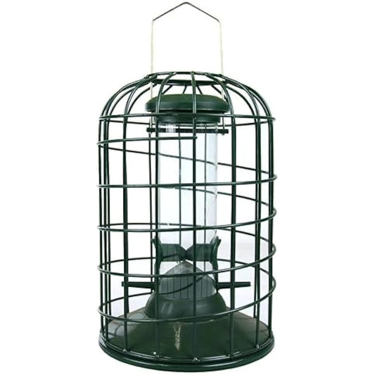 RSPB - Bird Seed Feeder, Hanging Bird Feeder, Easy to Clean, Caged and Squirrel Proof, Suitable for Year-Round Feeding, Quick Assembly, Durable