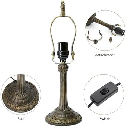 Blivuself Tiffany Style Stained Glass Table Lamp Dragonfly Green Yellow Bedroom Bedside Reading Desk Light for Office Dormitory Bar Restaurant Decorate Retro Unique Cute Small Night Light Gift 8 inch