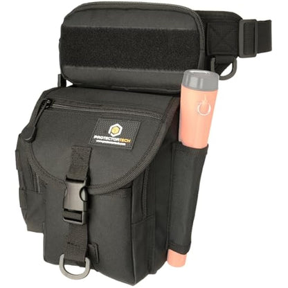ProtectorTech HD Drop Pouch for Metal Detector Finds Bag with pinpointer holster - Metal Detecting Accessories